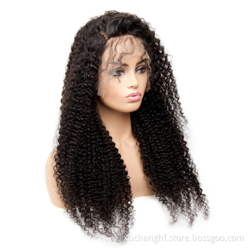 Burmese Raw Virgin Hair Jerry Curly Lace Front Wig Human Hair Deep Part Jerry Curl Weave Short Wig Kinky Curly Wig Lace Front